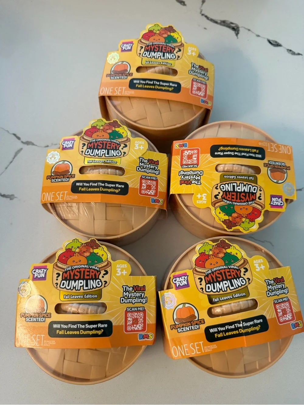 Fall Leaves Edition Pumpkin Spice Scented Surprise Toy - Pack of 5